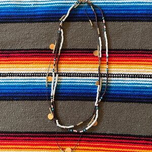 Multi strand bead BOHO beach summer vacay necklace